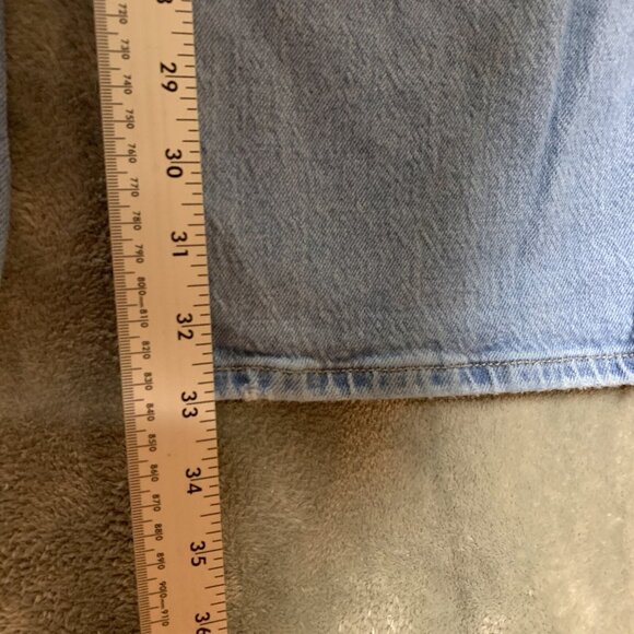 Forever 21 Women 90s Baggy Loose Destroyed High Rise Light Wash Denim Jeans 29 - Picture 9 of 11